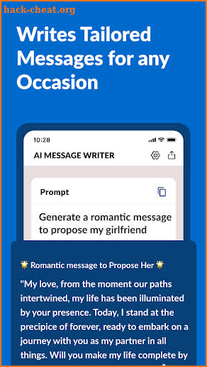 AI Text Message Generator screenshot