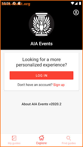 AIA Events screenshot