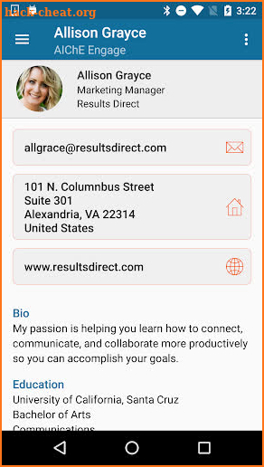 AIChE Engage screenshot