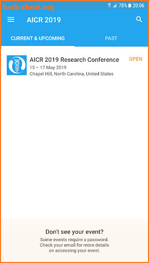 AICR 2019 Research Conference screenshot