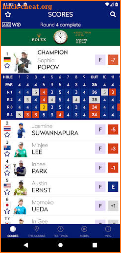 AIG Women's Open screenshot