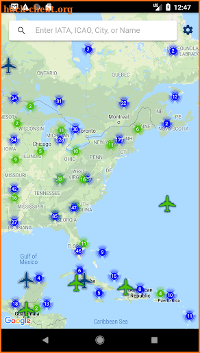 AIR Card® FBO Locator screenshot