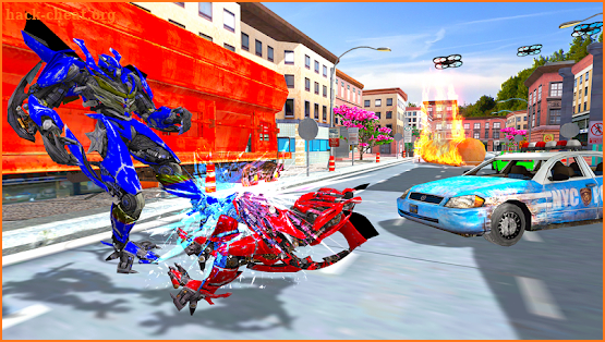 Air Drone Robot Transform Battle-Robot battle fury screenshot