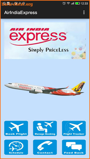 Air India Express screenshot