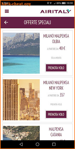 Air Italy screenshot