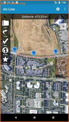 Air-Line - Distance measurement screenshot