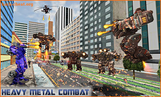 Air Robot Transform Helicopter Battle Revolution screenshot