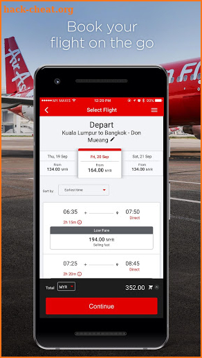 AirAsia screenshot