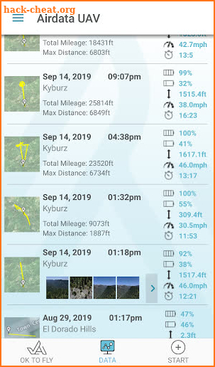 Airdata UAV screenshot