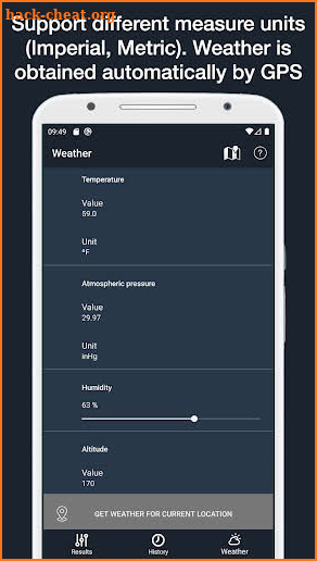 AirLab: Air Density & Density Altitude & RAD Meter screenshot