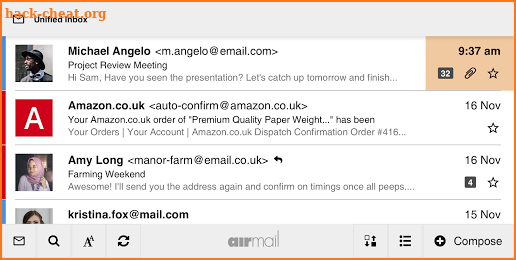 Airmail screenshot