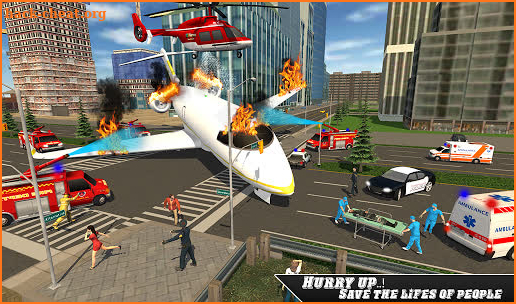 Airplane Fire Fighter  Ambulance Rescue Simulator screenshot