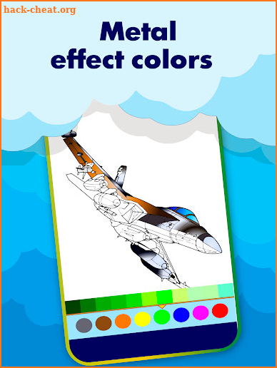 Airplane Military Coloring Book screenshot