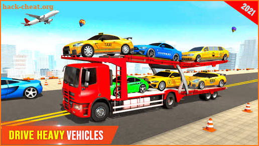 Airplane Pilot Taxi Car Transporter: Taxi Car Game screenshot