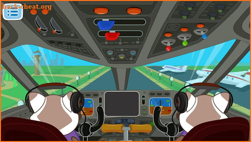 Airport professions: Kids games with Panda screenshot