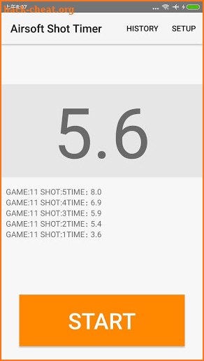 Airsoft Shot Timer screenshot
