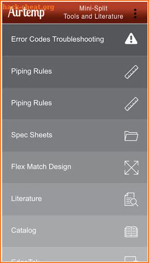 Airtemp Mini Split Support screenshot