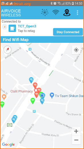 AirVoice Wi-Fi - Free wifi finder & map screenshot