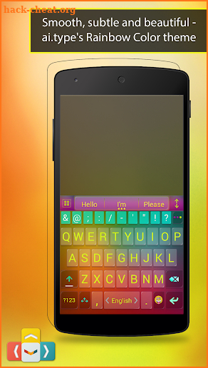 ai.type Rainbow Color Keyboard screenshot