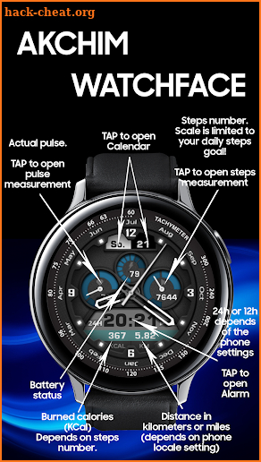 Akchim Watchface AKM Wear OS screenshot