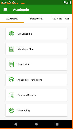 Al-Zaytoonah University screenshot