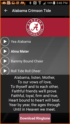 ALABAMA FIGHTSONGS - OFFICIAL screenshot