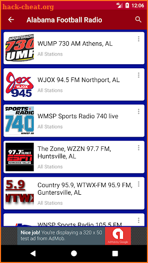 Alabama Football Radio screenshot