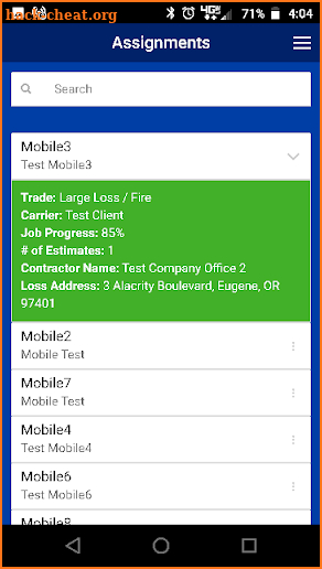 Alacrity Mobile screenshot