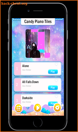 ALan Walker Paino Tiles screenshot