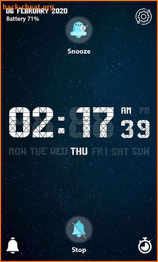 Alarm clock for deep sleepers screenshot