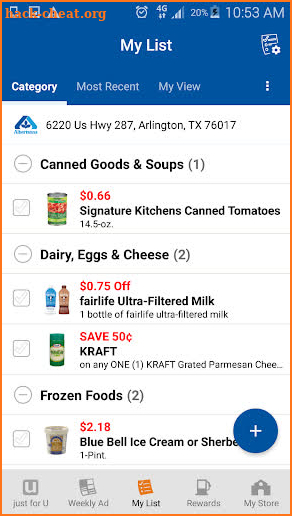 Albertsons Deals & Rewards screenshot