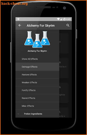 ALCHEMY FOR SKYRIM - Potion Ingredients screenshot