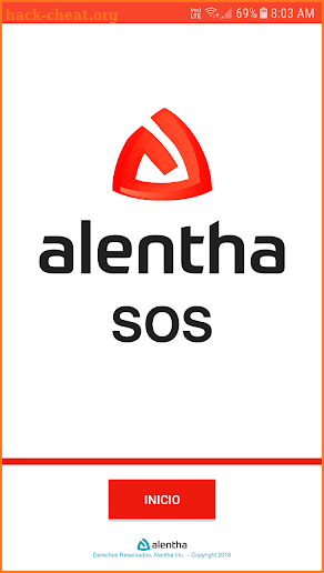 Alentha SOS screenshot