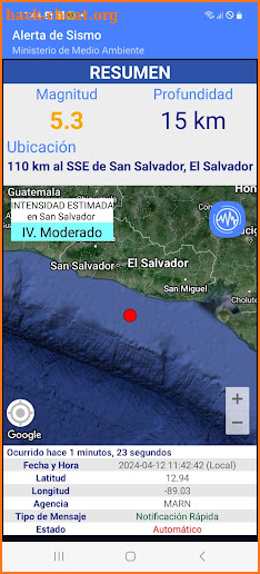 Alerta de Sismo screenshot