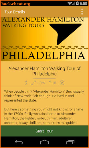 Alexander Hamilton Tours screenshot