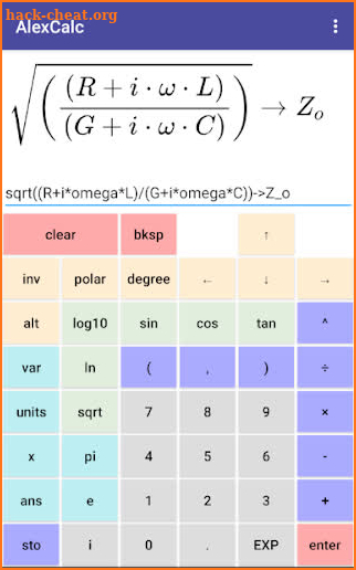 AlexCalc screenshot