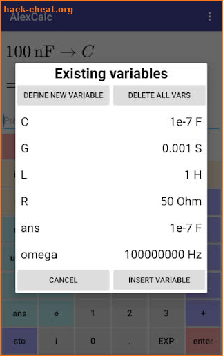 AlexCalc screenshot