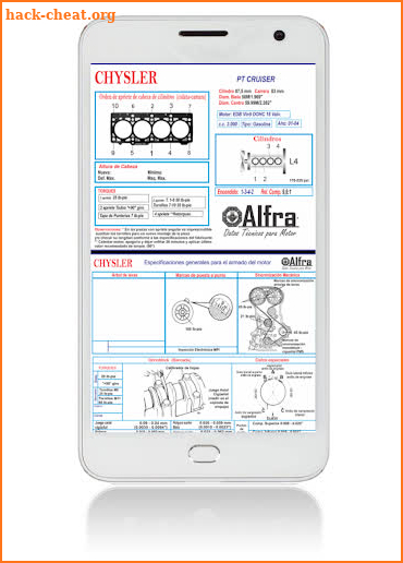 Alfra Datos Tecnicos Motor(VIP) screenshot