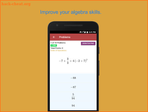 Algebra Genius - Practice Algebra Math Drills Game screenshot