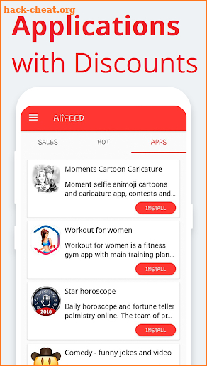 ALI Sale shopping app with sales, express delivery screenshot