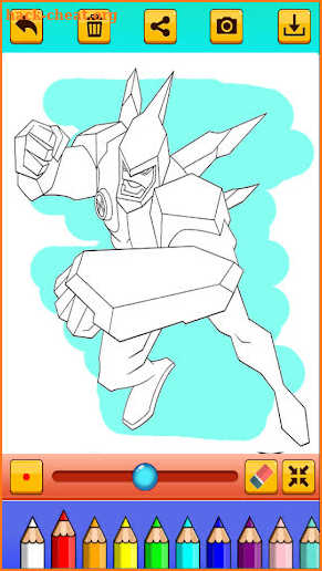 Alien Ben Coloring Pages For Kids screenshot