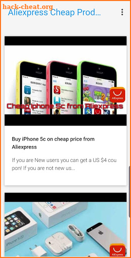 Aliexpress Products screenshot