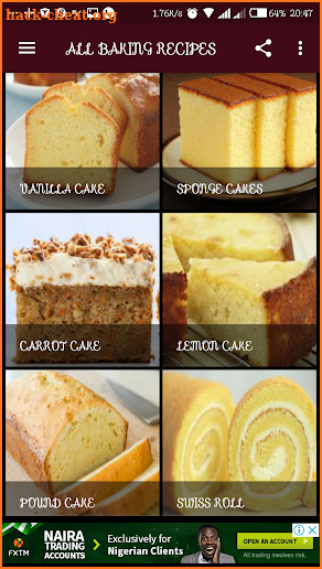 ALL BAKING RECIPES screenshot