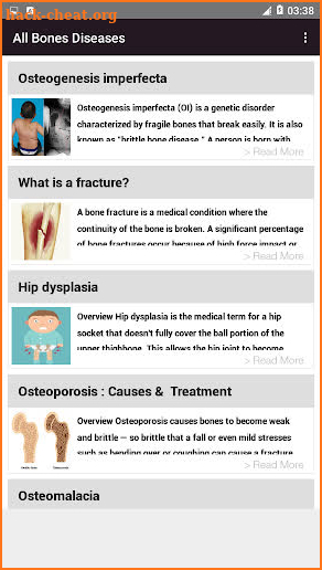 All bones diseases and treatments screenshot