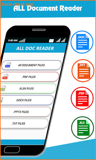 All Document Reader: PDF, PPT, RTF, DOC, ODF, XLSX screenshot