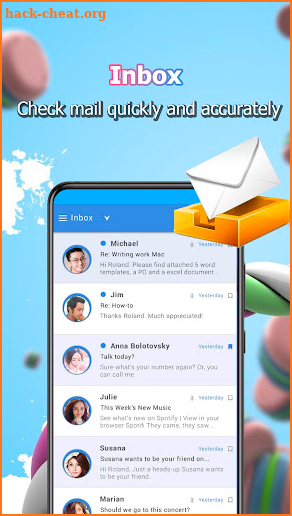 All email app screenshot