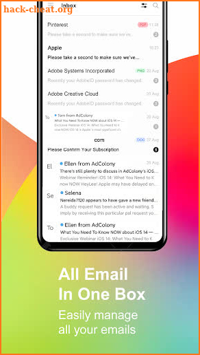 All emailbox app screenshot