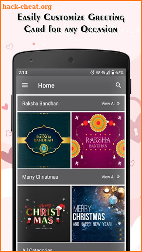 All Greeting Cards Maker by Create Custom Wishes screenshot