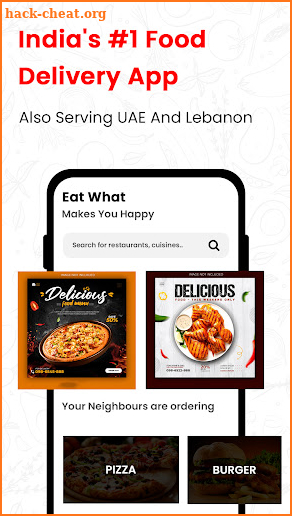 All In One food ordering app screenshot