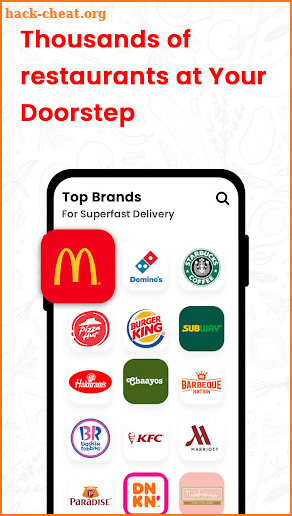 All In One food ordering app screenshot